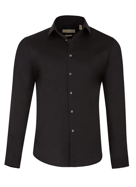 michael kors black slim fit dress shirt|Michael Kors men dress shirts.